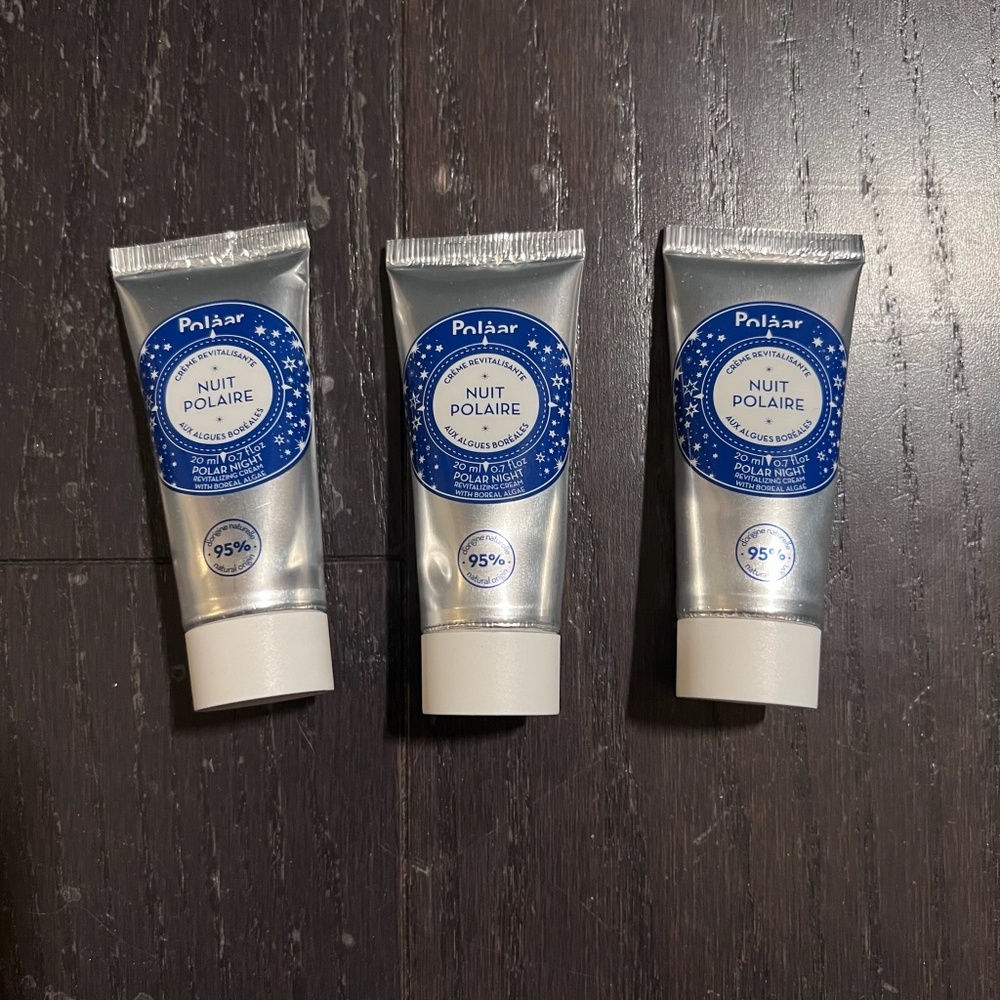 NEW x3 POLAAR Nuit Polaire Polar Night Revitalising Face Boreal Algae Cream 20ml